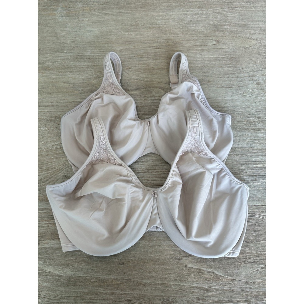 Two Bali 36DDD Bras Passion For Comfort Minimizer Beige